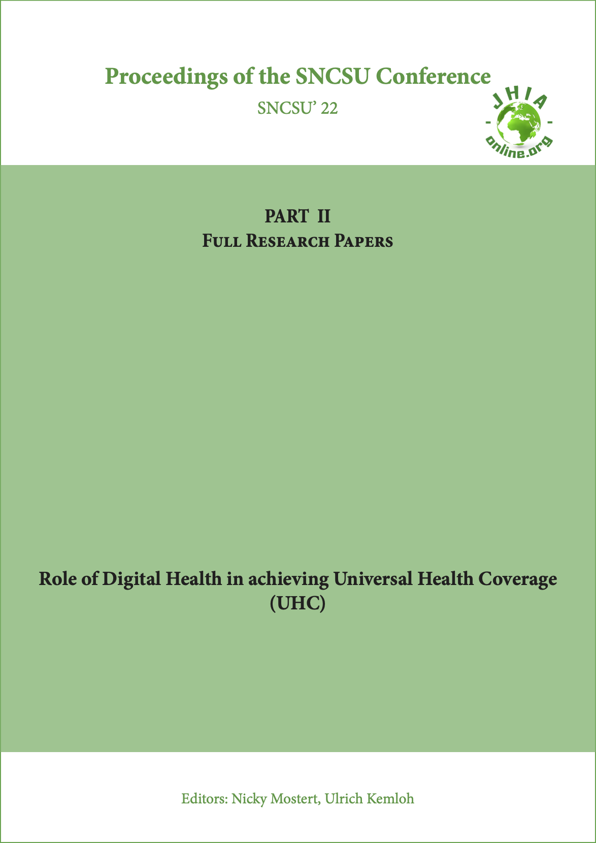 					Afficher Vol. 10 No. 3 (2023): Special Issue: Role of Digital Health in achieving Universal Health Coverage (UHC)
				